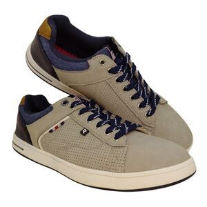 Arrigo Bello Mens Pre-owned  Fashion Gray & Blue Casual Sneakers - sz. 10 1/2